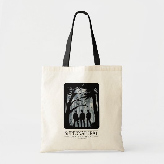Bovennatuurlijk bos silhouet grafisch tote bag (Voorkant)