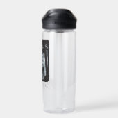 Bovennatuurlijk bos silhouet grafisch waterfles (Achterkant)