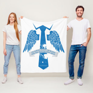 Bovennatuurlijk Castiel Stropdas Quote Graphic Fleece Deken