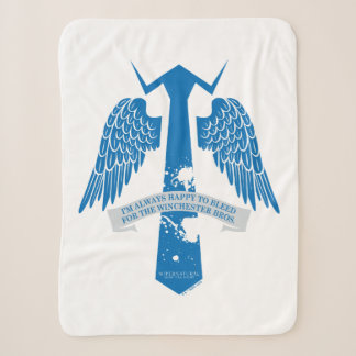 Bovennatuurlijk Castiel Stropdas Quote Graphic Sherpa Deken