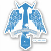 Bovennatuurlijk Castiel Stropdas Quote Graphic Sticker (Voorkant)