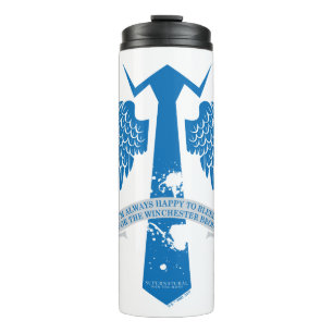 Bovennatuurlijk Castiel Stropdas Quote Graphic Thermosbeker