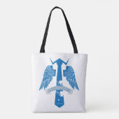 Bovennatuurlijk Castiel Stropdas Quote Graphic Tote Bag (Achterkant)