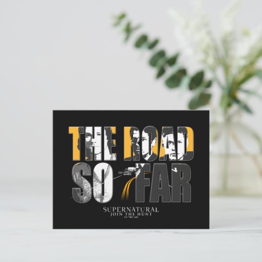 Bovennatuurlijk "De weg tot nu toe" Briefkaart (Staand voorkant)