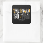 Bovennatuurlijk "De weg tot nu toe" Vierkante Sticker (Tas)