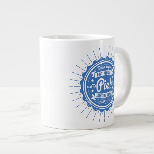 Bovennatuurlijk "Dean zegt eet meer taart!" Grote Koffiekop (Voorkant rechts)