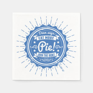 Bovennatuurlijk "Dean zegt eet meer taart!" Servet