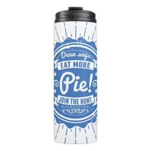 Bovennatuurlijk "Dean zegt eet meer taart!" Thermosbeker