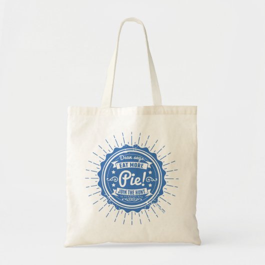 Bovennatuurlijk "Dean zegt eet meer taart!" Tote Bag (Voorkant)