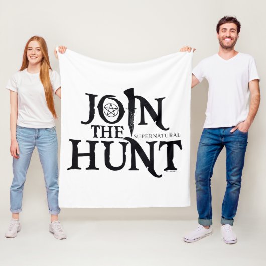 Bovennatuurlijk "Doe mee met de jacht" Fleece Deken (In situ)