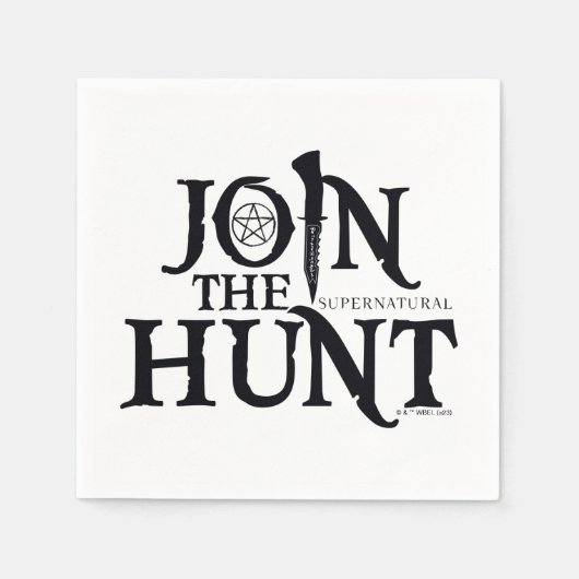 Bovennatuurlijk "Doe mee met de jacht" Servet (Voorkant)