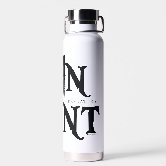 Bovennatuurlijk "Doe mee met de jacht" Waterfles (Achterkant)