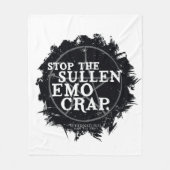 bovennatuurlijk "emo" citaat fleece deken (Voorkant)