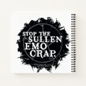 bovennatuurlijk "emo" citaat notitieboek (Achterkant)