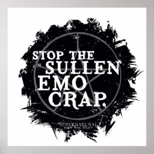 bovennatuurlijk "emo" citaat poster