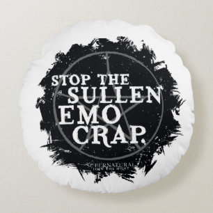 bovennatuurlijk "emo" citaat rond kussen