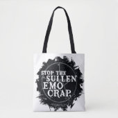bovennatuurlijk "emo" citaat tote bag (Voorkant)