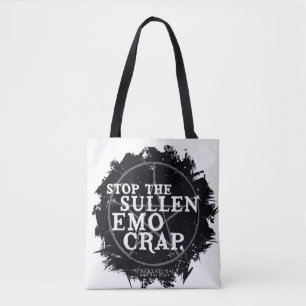 bovennatuurlijk "emo" citaat tote bag