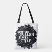 bovennatuurlijk "emo" citaat tote bag (Achterkant)