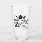 Bovennatuurlijk "Knuffel terug" citaat Glas (Voorkant)