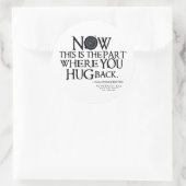 Bovennatuurlijk "Knuffel terug" citaat Ronde Sticker (Tas)