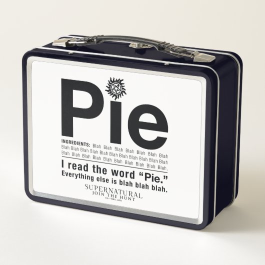 Bovennatuurlijk "Pie"-citaat (Achterkant)