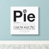 Bovennatuurlijk "Pie"-citaat Canvas Afdruk (Insitu (Houten vloer))