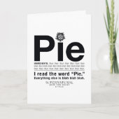 Bovennatuurlijk "Pie"-citaat Kaart (Voorkant)