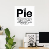 Bovennatuurlijk "Pie"-citaat Poster (Thuiskantoor)
