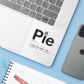 Bovennatuurlijk "Pie"-citaat Sticker (Laptop met iPhone)