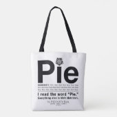 Bovennatuurlijk "Pie"-citaat Tote Bag (Achterkant)