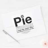 Bovennatuurlijk "Pie"-citaat Vierkante Sticker (Envelop)