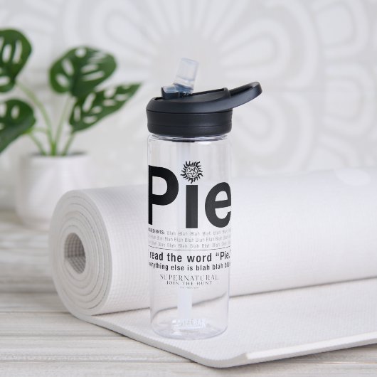 Bovennatuurlijk "Pie"-citaat Waterfles (Links)