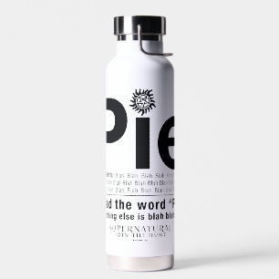Bovennatuurlijk "Pie"-citaat Waterfles