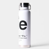 Bovennatuurlijk "Pie"-citaat Waterfles (Achterkant)