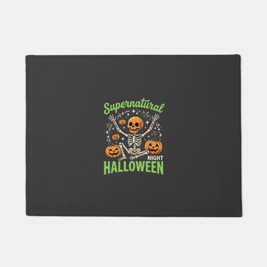 Bovennatuurlijk skelet Halloween Vectorontwerp_1 Deurmat (Voorkant)