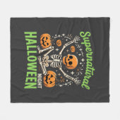Bovennatuurlijk skelet Halloween Vectorontwerp_1 Fleece Deken (Voorkant (Horizontaal))