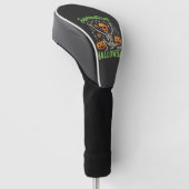 Bovennatuurlijk skelet Halloween Vectorontwerp_1 Golfheadcover (Schuin)