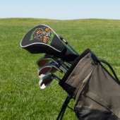 Bovennatuurlijk skelet Halloween Vectorontwerp_1 Golfheadcover (Insitu)