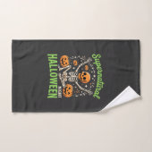 Bovennatuurlijk skelet Halloween Vectorontwerp_1 Handdoek (Handdoek)