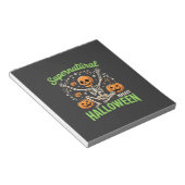 Bovennatuurlijk skelet Halloween Vectorontwerp_1 Notitieblok (Schuin)