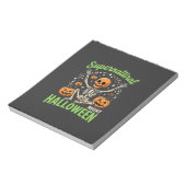 Bovennatuurlijk skelet Halloween Vectorontwerp_1 Notitieblok (Linkerzijde)