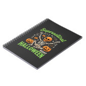 Bovennatuurlijk skelet Halloween Vectorontwerp_1 Notitieboek (Linkerzijde)