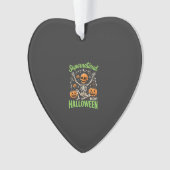 Bovennatuurlijk skelet Halloween Vectorontwerp_1 Ornament (voorkant)