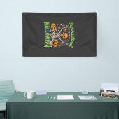 Bovennatuurlijk skelet Halloween Vectorontwerp_1 Spandoek (Beurs)
