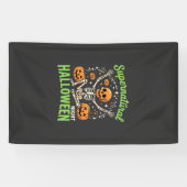 Bovennatuurlijk skelet Halloween Vectorontwerp_1 Spandoek (Horizontaal)