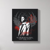 Bovennatuurlijke Castiel Graffiti Graphic Canvas Afdruk (Voorkant)