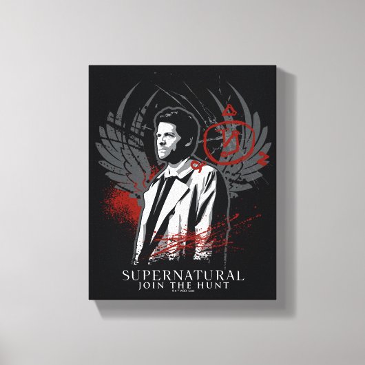 Bovennatuurlijke Castiel Graffiti Graphic Canvas Afdruk (Voorkant)