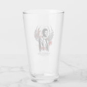 Bovennatuurlijke Castiel Graffiti Graphic Glas (Achterkant)