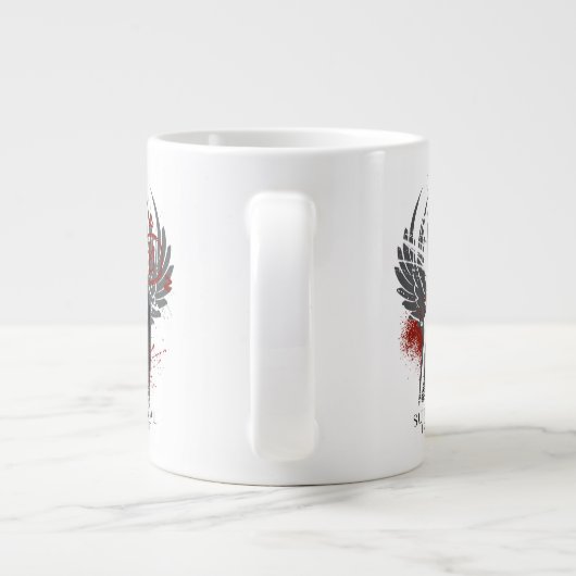 Bovennatuurlijke Castiel Graffiti Graphic Grote Koffiekop (Achterkant)